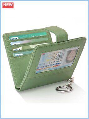 Bifold Wallet for Women with 9 Slots Compact Card Holder RFID Protected